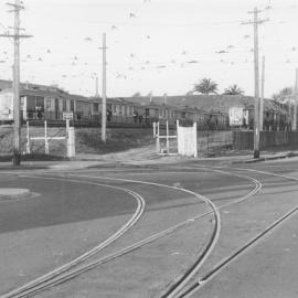 Dowling Street tram depot, 1953