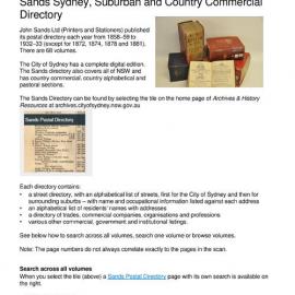 Guide - Sands Sydney, Suburban and Country Commercial Directory