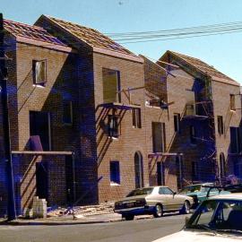 Woolloomooloo Redevelopment Project, construction of new dwellings, Nicholson Woolloomooloo, 1981