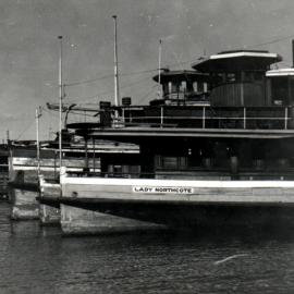 Ferry LADY NORTHCOTE, laid up.c.1931.